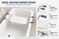 Asiento de transferencia para bañera SimplyWalk de 100 kg, ligero, de aluminio, para renovación de accesibilidad en el hogar, para distribuidores
