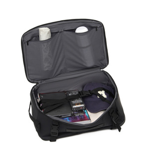 Men's <b>Backpack</b> <b>Large</b> Capacity 20-35L Interior Compartment Business Travel Lightweight Solid Color Detachable Straps - Product Image 1