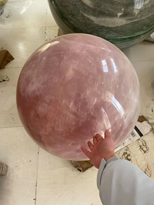 Batu Kristal Alami Ukuran Besar untuk Penyembuhan, Batu Semi Mulia, Tongkat Batu Kuarsa Mawar Besar untuk Dekorasi Rumah - Product Image 6