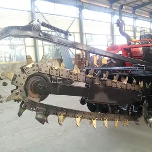 Hoge Kwaliteit Landbouwmachines Ditcher Crawler Trencher Machine Gemakkelijk Bedienen Bodem Trencher Graven Trencher