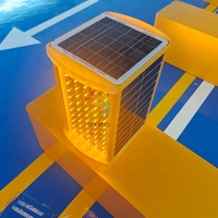 Feu de signalisation solaire LED IP65 rouge/jaune clignotant, lampe stroboscopique de sécurité routière pour avertissement de danger sur autoroute et zone de construction