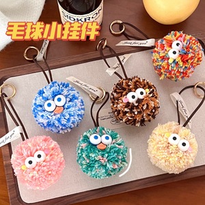 Porte-clés porte-clés à breloques en peluche avec pompon en fourrure d'elfe <span class=keywords><strong>Kawaii</strong></span> jouet <span class=keywords><strong>de</strong></span> boule <span class=keywords><strong>de</strong></span> poils avec pompon en peluche mignon sac à dos avec pendentif porte-clés accessoires - Product Image 4