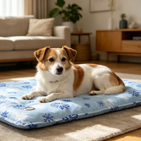 Couverture rafraîchissante instantanée pour animaux de compagnie, tapis de refroidissement en gel flocon de neige, coussin rafraîchissant lavable pour chien et chat en été