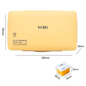MIYA <span class=keywords><strong>HIMI</strong></span> Art Painting 30g 18 couleurs Set de peinture à la <span class=keywords><strong>gouache</strong></span> avec emballage de 4 couleurs - Product Image 3