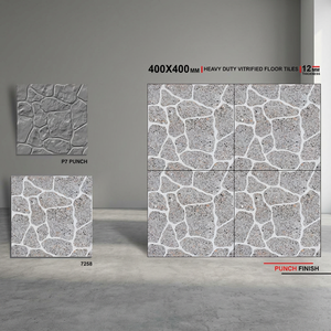 กระเบื้องหินอ่อนขัดเงาดีไซเนอร์หรูขนาด40x40ซม. เคลือบเงาหินแกรนิต3D กระเบื้องที่จอดรถกลางแจ้งแบบเต็มตัวใช้งานหนักสำหรับห้องน้ำในห้องโถง - Product Image 2