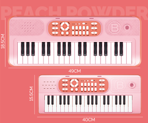 Giocattoli per organi elettronici di 3-6 anni <span class=keywords><strong>studiosi</strong></span> iniziano l'organo elettronico di musica multifunzione con giocattoli per microfono - Product Image 3