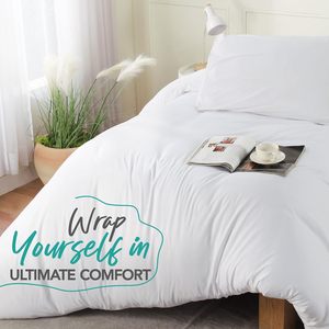 Parure de lit Yintex OEM ODM 2 pièces avec housse de couette et taies d'oreiller en microfibre brossée douce, blanc uni, taille double, certifiée Oeko-Tex, pour dortoir et maison - Product Image 6