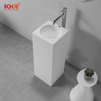 Lavabo autoportant cylindrique en surface solide KKR Sanitary Ware