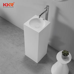 Lavabo autoportant cylindrique en surface solide KKR Sanitary Ware - Product Image 4