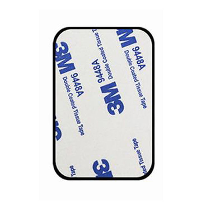 Black-Rectangular plate with adhesive
