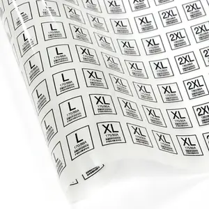 Prezzo di fabbrica Logo personalizzato stampato PET Tagless trasferimento di calore etichette per la cura dell'abbigliamento per T-shirt e indumento