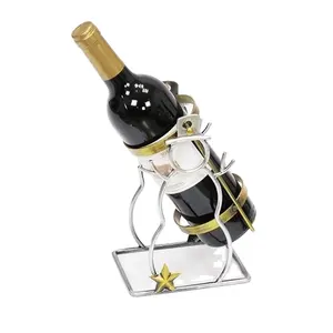 Weihnachten Schneemann Metall Wein Flasche Halter