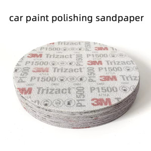 Papel <span class=keywords><strong>de</strong></span> <span class=keywords><strong>Lija</strong></span> Autoadhesivo <span class=keywords><strong>de</strong></span> <span class=keywords><strong>3M</strong></span> para Trizact <span class=keywords><strong>de</strong></span> 6 Pulgadas, Grano <span class=keywords><strong>1500</strong></span>, para Lijado en Seco/Húmedo, Esponja <span class=keywords><strong>de</strong></span> Óxido <span class=keywords><strong>de</strong></span> Aluminio para Pulir - Product Image 3