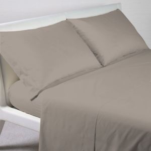 Sábana de percal de algodón 100% hecha a medida, funda de almohada, juego de funda nórdica, venta superior, ropa de cama cómoda de invierno en color gris paloma suave - Product Image 2