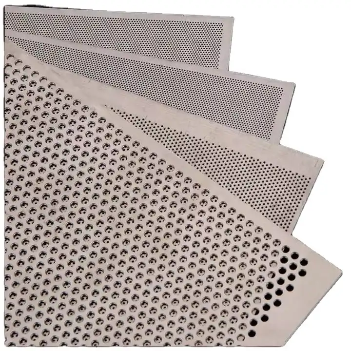 galvanizado o aluminio perforado de malla de metal placa plana/metal  edificio perforado malla/arquitectura micro perforada agujero