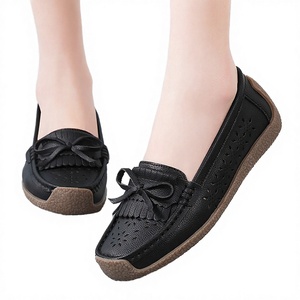 Mocasines de Nuevo Estilo, Tallas Grandes 35-41, Cuero Genuino, Hebilla Metálica, Boca Baja, Zapatos para Mujer, Impermeables y Transpirables - Product Image 2