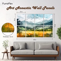 Panel Acústico Decorativo para Paredes de Hoteles y Apartamentos, Espuma Acústica para Habitaciones, Bloqueador de Ruido, Insonorizante