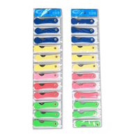 Couteaux pliants en plastique en gros, lames en acier inoxydable, couteaux utilitaires pour étudiants, mini-couteaux à ouvrir les petits colis