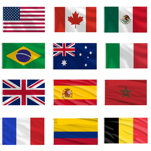 Фабрика Nuoxin, лидер продаж, двойная стежка 150*90 см, американские мексиканские флаги страны, распродажа для 2026 футбольных игр - Product Image 1