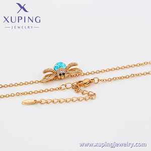 Collar A00770967 Xuping Jewelry con Colgante de Mariquita de Siete Estrellas, Diseño Creativo, Clásico y Lindo, Cristal Azul, 18K - Product Image 2