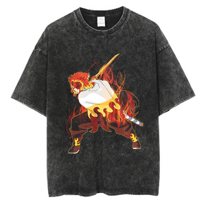 T-shirt Unisex Stile <span class=keywords><strong>Anime</strong></span> Giapponese Ghost <span class=keywords><strong>Slayer</strong></span>, Stampa Retrò Americana, Vestibilità Larga, Moda Casual, Manica Corta - Product Image 5