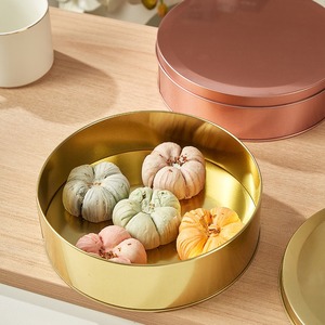 RTS 168*50mm Food Grade Round Baking Tin <strong>Box</strong> for Cake Cookie Doughish Candy Custom Logo Cooking Container <strong>Metal</strong> Jar Put the Oven - Product Image 3