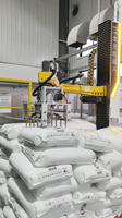 Dépalletiseur robotisé automatique pour sacs PP, machine de déstockage de palettes, robot de déchargement de palettes de type colonne pour sacs en polypropylène de 25 kg