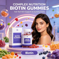 Gommes à la biotine |   Complément nutritionnel pour cheveux et ongles naturels 2,5 g par gomme pour femmes