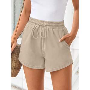 "Short d'été en coton élastique pour femmes pour un confort décontracté et des vêtements athlétiques" - Product Image 5