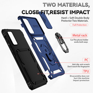 LeYi Cover posteriore Mobile con cursore supporto per anello di protezione per fotocamera custodia antiurto per telefono armatura per <span class=keywords><strong>Samsung</strong></span> s22 ultra A52 <span class=keywords><strong>A72</strong></span> 5G - Product Image 5