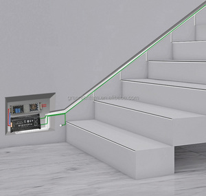 Nâng Cấp 30 Bước Ánh Sáng Cầu Thang Điều Khiển Ứng Dụng Thông Minh Điều Khiển <span class=keywords><strong>2</strong></span> Trong 1 Bước Và Đuổi Theo Ánh Sáng Đèn Flash PIR Cảm Biến Chuyển Động Điều Khiển 24V - Product Image 4