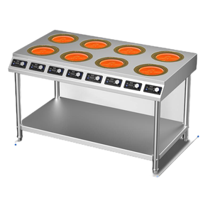 เตาแม่เหล็กไฟฟ้าอเนกประสงค์แบบสามหัว3.5KW โรงแรมร้านอาหารโรงเรียนโรงอาหารโดยเฉพาะ - Product Image 3