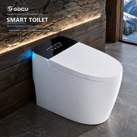 WC intelligent moderne avec bidet à détection automatique, cuvette chauffante, fonctionnement automatique et télécommande