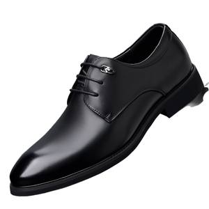 Nouvelles chaussures en cuir de vachette pleine fleur pour hommes, chaussures habillées formelles en cuir véritable, chaussures de mariage respirantes, style britannique - Product Image 4