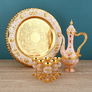 ชุดไวน์สไตล์ยุโรปสำหรับใช้ในบ้าน ขวดไวน์สไตล์โบราณ ดีไซน์สร้างสรรค์ หรูหราแบบอาหรับตะวันออกกลาง - Product Image 5