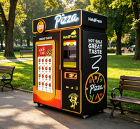 Distributeur automatique de pizzas à commande tactile, grande capacité, directement du fabricant, fonctionnant à monnayeur, vente en gros