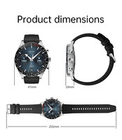 Montre connectée Android SK33 avec écran AMOLED, étanche IP68, suivi d'activité, surveillance du sommeil, chronographe, alarme, boussole, réponse aux appels