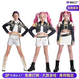 Disfraces de Cazadora de Demonios HESPER Amazonian Girl, Negro y Dorado, 100% Poliéster, Kits de Ropa Deportiva, Conjuntos para Niñas, Disponibles en Stock - Product Image 5
