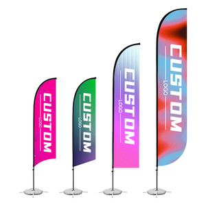 Bandera Publicitaria con Plumas para Tacos, Burritos, <span class=keywords><strong>Menudo</strong></span>, Restaurante Mexicano, Bandera de Playa con Impresión de Logotipo Personalizado - Product Image 1