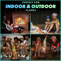 Poudre Magique pour Feux de Camp aux Flammes Colorées, Longue Durée, Sûre et Facile à Utiliser, Idéale pour les Remises de Diplômes et Thanksgiving