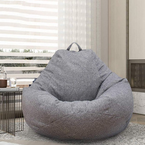 安価なポリエステル屋内水滴豆袋生地梨型豆袋椅子リビングリクライナルームソファカバーリビングルーム用 - Product Image 1