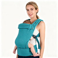 Marsupio Ergonomico Beige per Neonati e Bambini, Porta Bebè Fronte/Retro Regolabile e Traspirante, da Neonato a Bambino