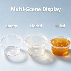 Vaso de Salsa Desechable Apilable de PP que Ahorra Espacio, Contenedor Transparente de Plástico para Porciones, para Almacenamiento en Almacén - Product Image 2