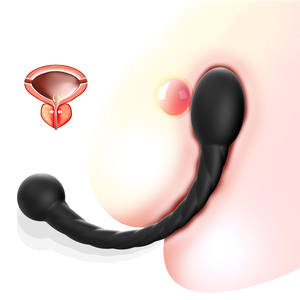 Morbido Silicone anale perline palline palmare Plug anale, doppia testa stimolazione Anus Sex Toy massaggio prostatico femminile Vagina masturbatore - Product Image 1