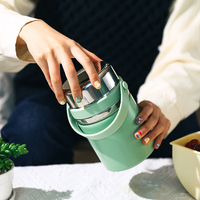 Récipient alimentaire thermique pour l'école Pot en acier inoxydable pour repas chauds et froids Flacon alimentaire isolé