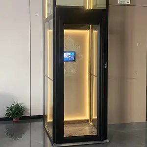 Golden Mini Passenger Lift Hydraulische Villa Lift passagier Aufzug Preis In China Passagier aufzug Preis In China