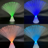 Nouvelle Lampe Solaire à Fibre Optique LED Tactile Rechargeable, Étanche, 9 Couleurs Changeantes, Faite à la Main, en Plastique, Vente en Gros