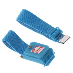 Bracelet réglable bleu sans fil résistance à haute température résistance à l'usure au bracelet de protection électrostatique ESD