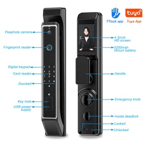 Wifi điều khiển từ xa tự động ttlock tuya khóa cửa thông minh với máy ảnh cho cổng - Product Image 3
