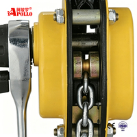 Palans à levier manuels APOLLO 750 kg 1,5 m avec élingue à chaîne, protection IP55 pour la construction et le levage de charges